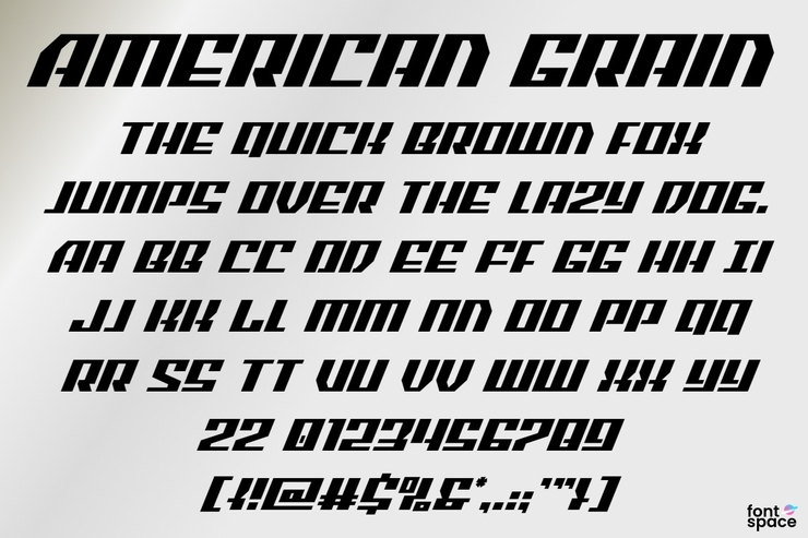 American Grain字体 6