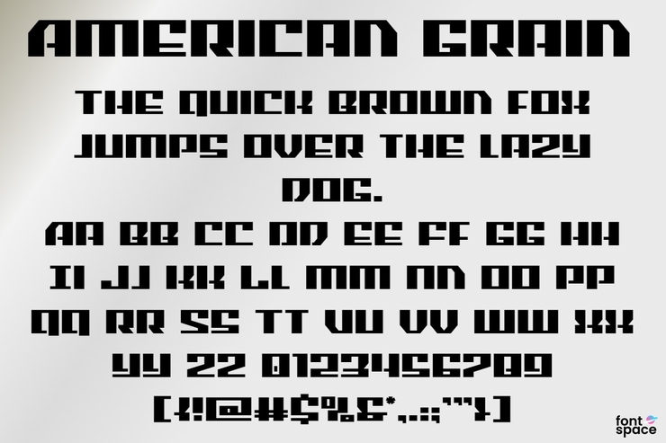 American Grain字体 7