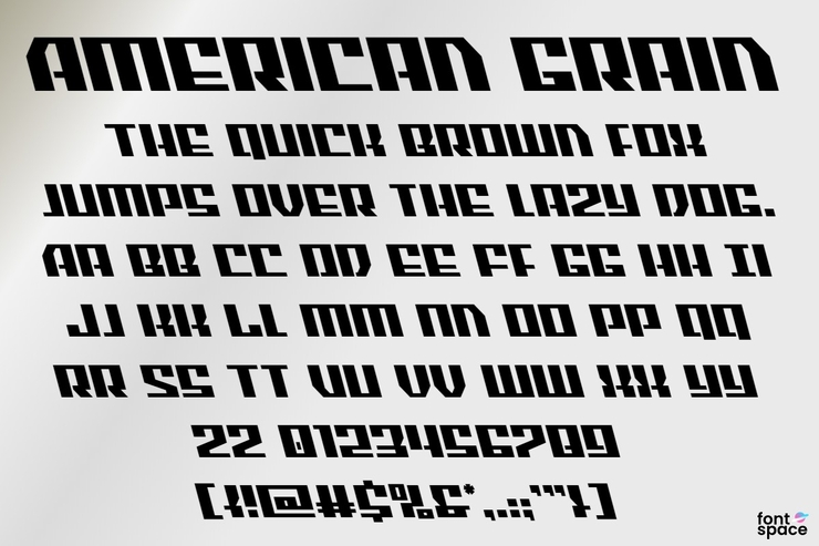 American Grain字体 8