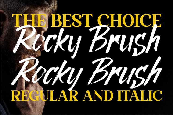 Rocky Brush字体 7