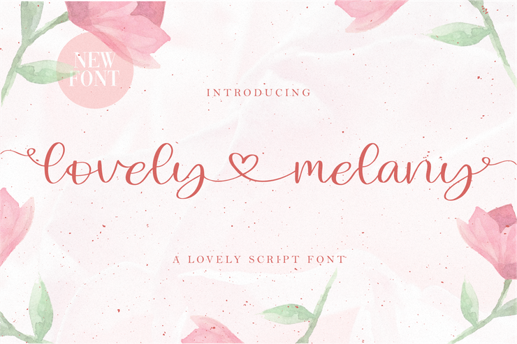 Lovely Melany字体 2