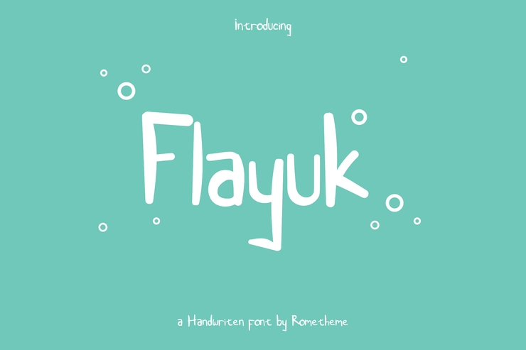 Flayuk字体 5