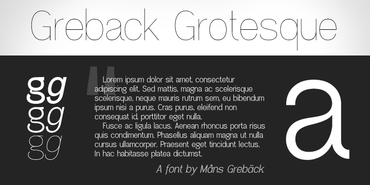 Greback Grotesque字体 1