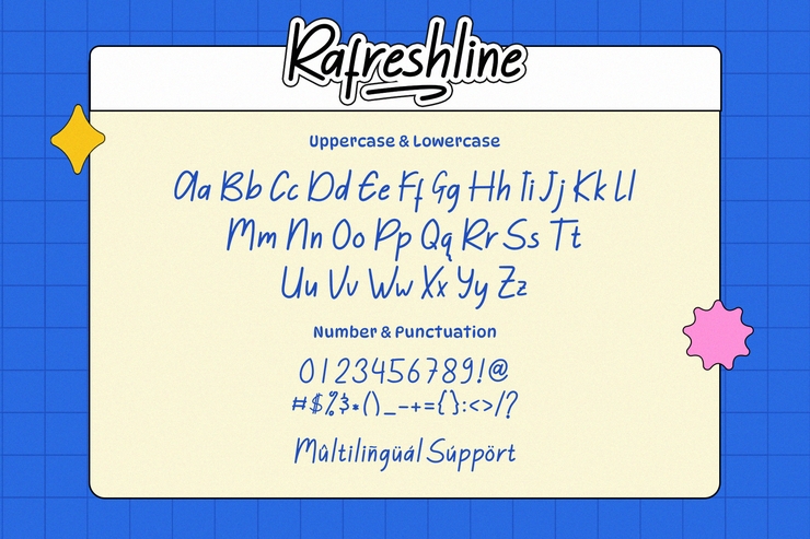 Rafreshline字体 6