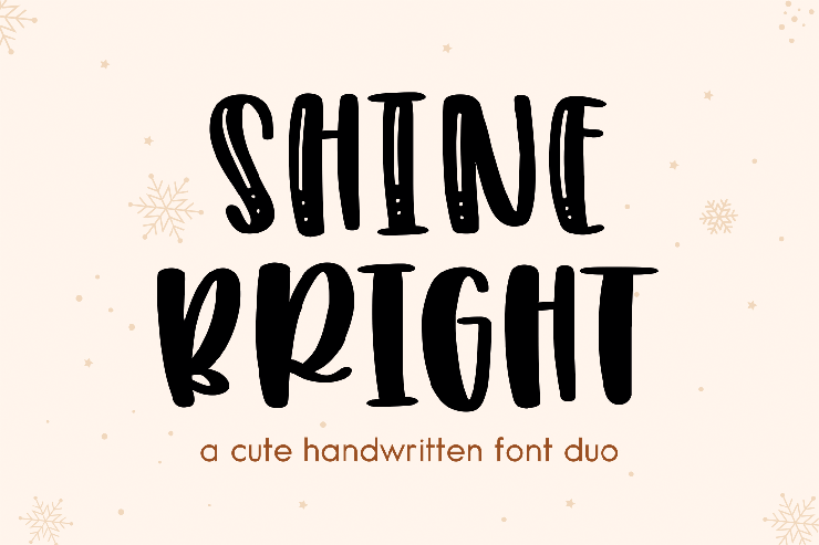 SHINE BRIGHT CLEAN字体 3