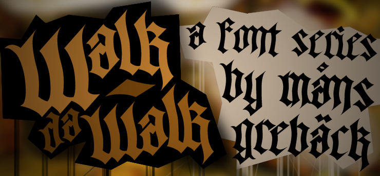 Walk Da Walk Two字体 1