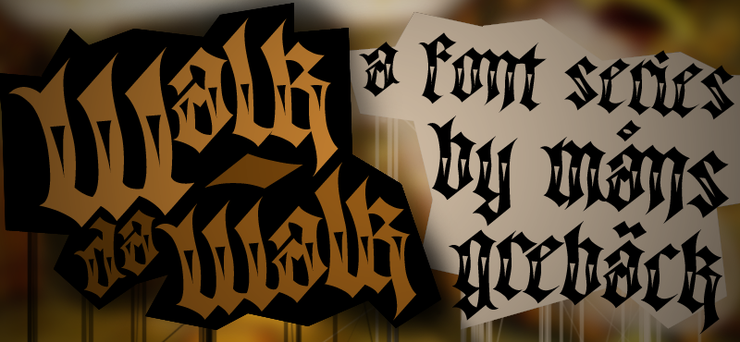 Walk Da Walk Two字体 2