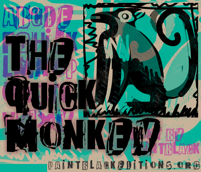 The quick monkey字体 1