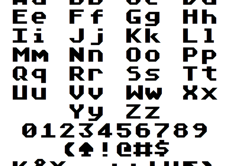 Atari Classic字体 2