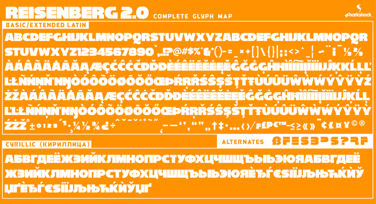Reisenberg 2.0字体 2