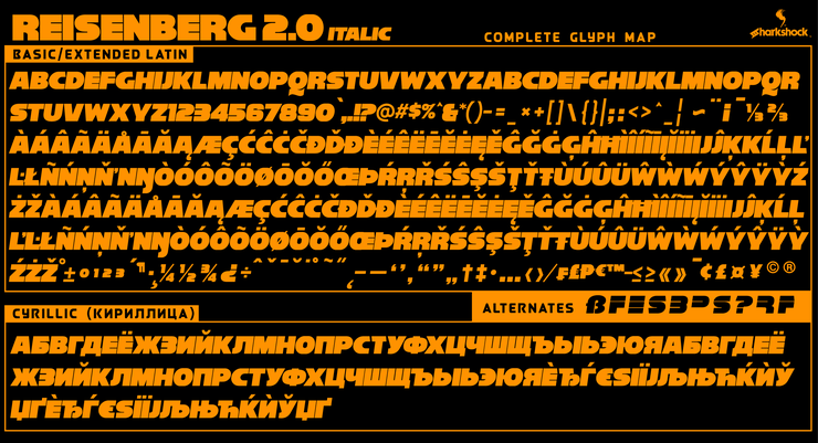 Reisenberg 2.0字体 3