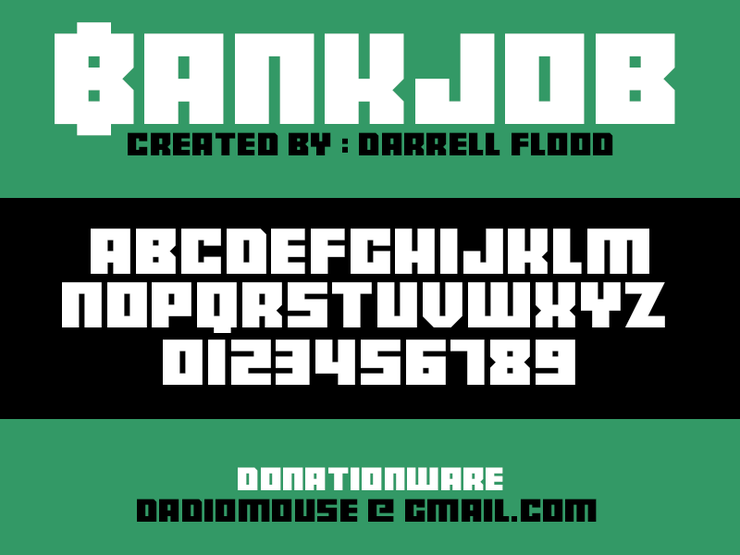 Bankjob字体 1