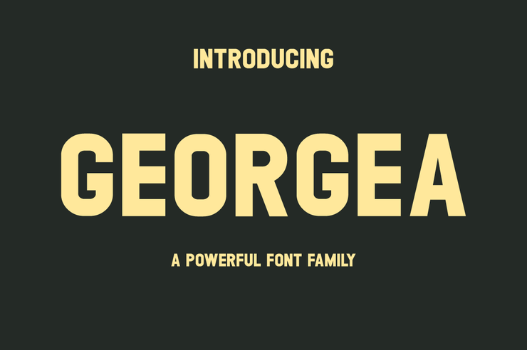 GEORGEA字体 1