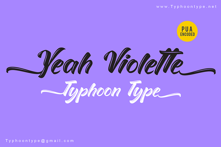 Yeah Violette字体 1