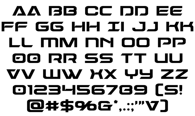 Dameron字体 3