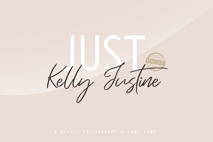Just Kelly Justine字体 1