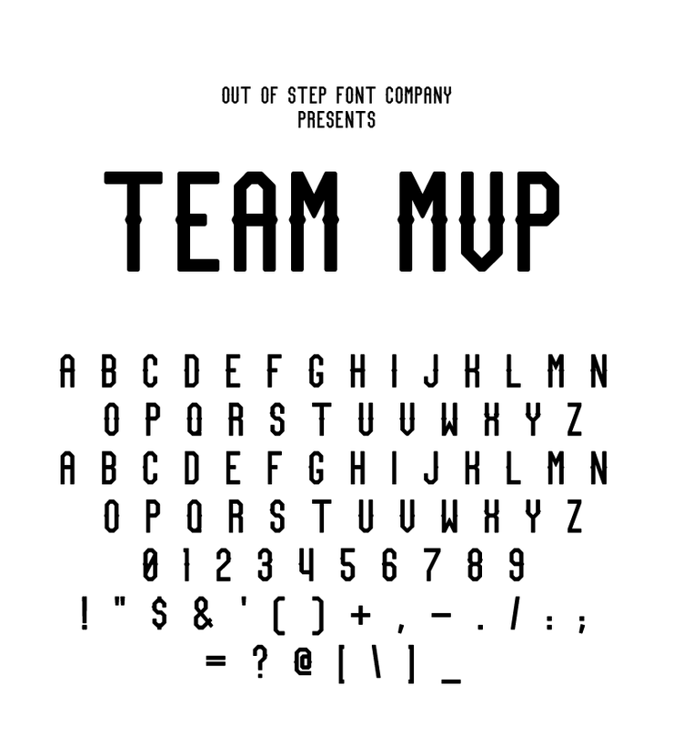 Team MVP字体 1
