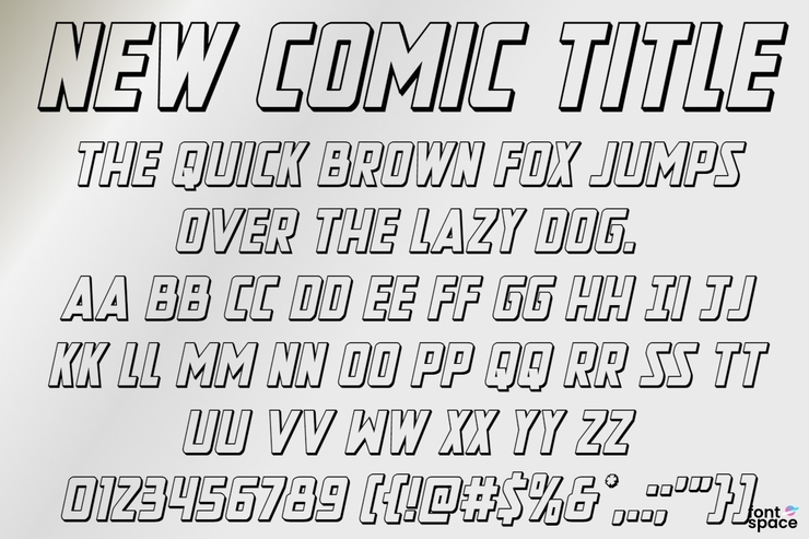 New Comic Title字体 1
