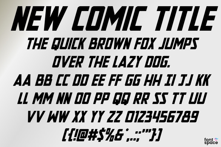 New Comic Title字体 2
