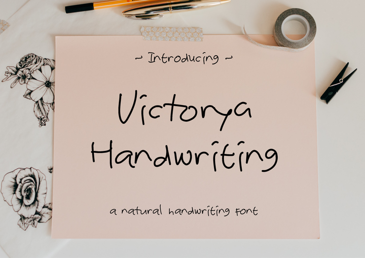 Victorya Handwriting字体 2