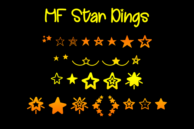 MF Star Dings字体 2