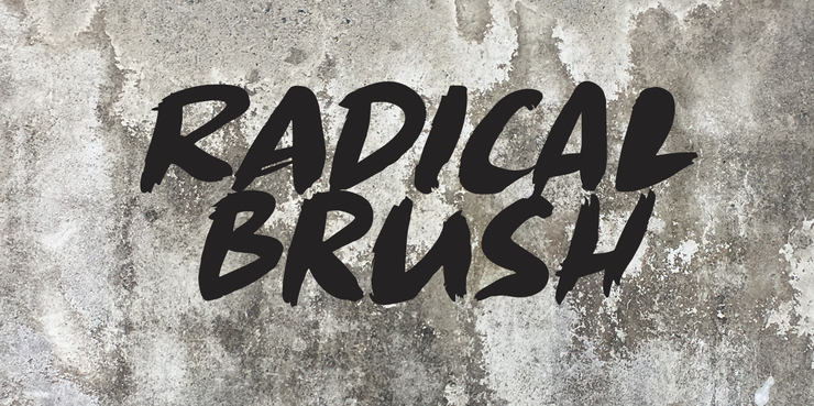 Radical Brush字体 1