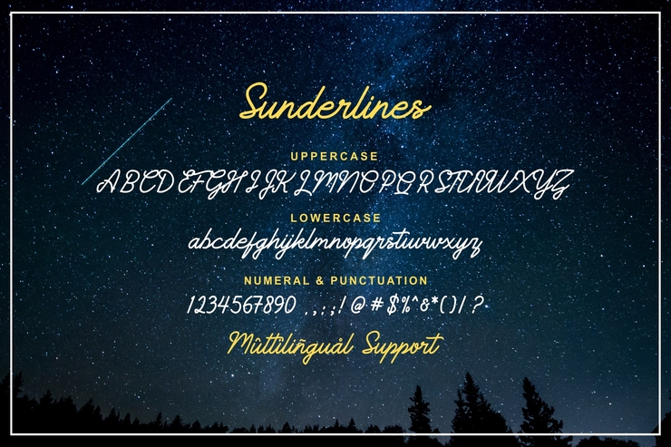 Sunderlines字体 2