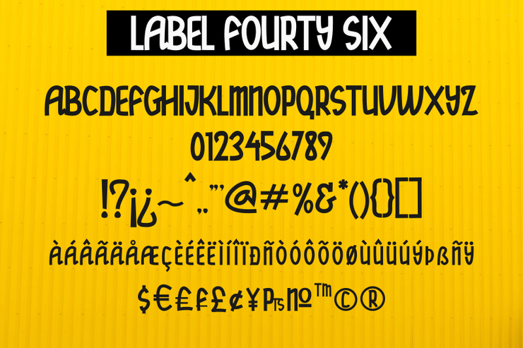 Label Fourty Six字体 4