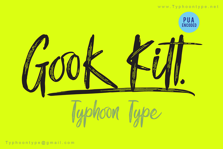 Gook Kitt字体 1