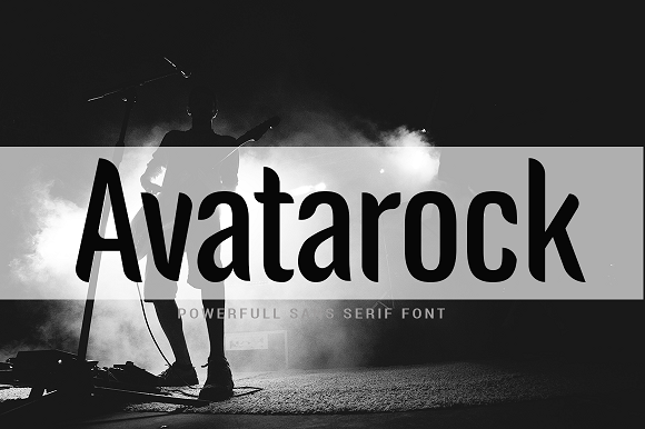 Avatarock字体 1
