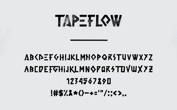 TapeFlow字体 2