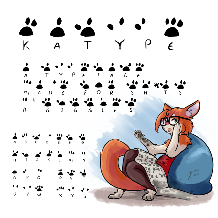 katype scribe字体 1