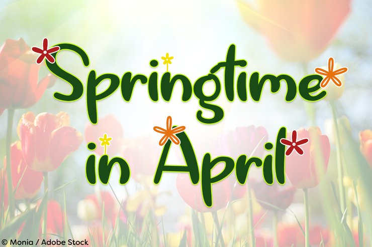 Springtime in April字体 1