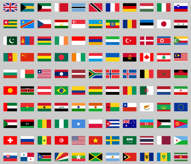 flags color world字体 1