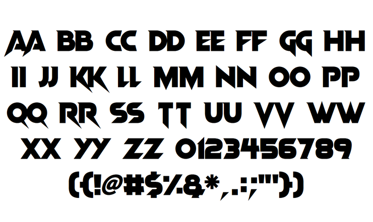 Vampire Wars字体 1