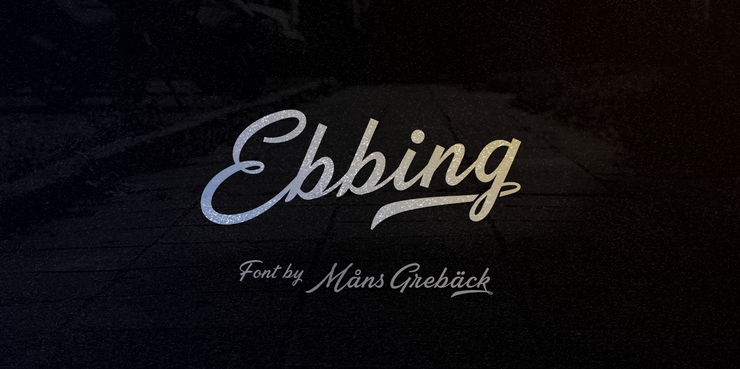 Ebbing字体 4