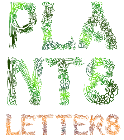 PlantsLetters字体 1