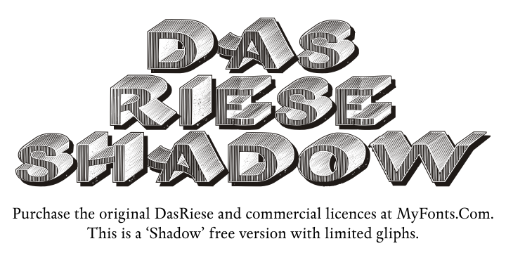 DasRiese Shadow字体 2