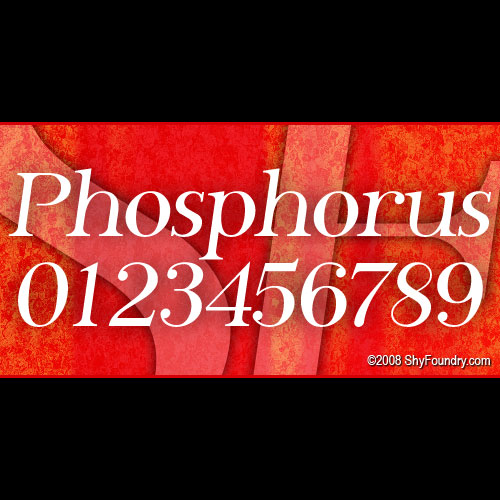 SF Phosphorus字体 1