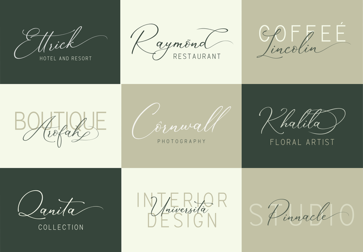 Marvelous Script字体 9