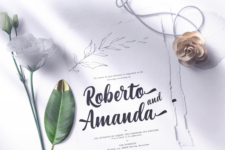 Maria Aishane Script字体 3