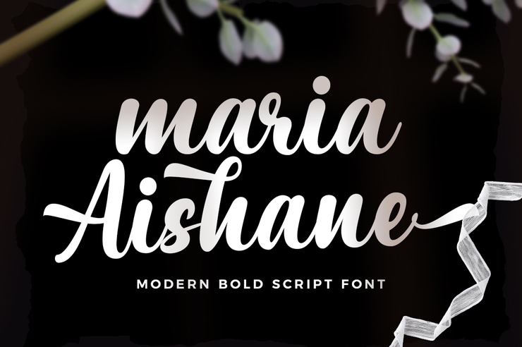 Maria Aishane Script字体 9