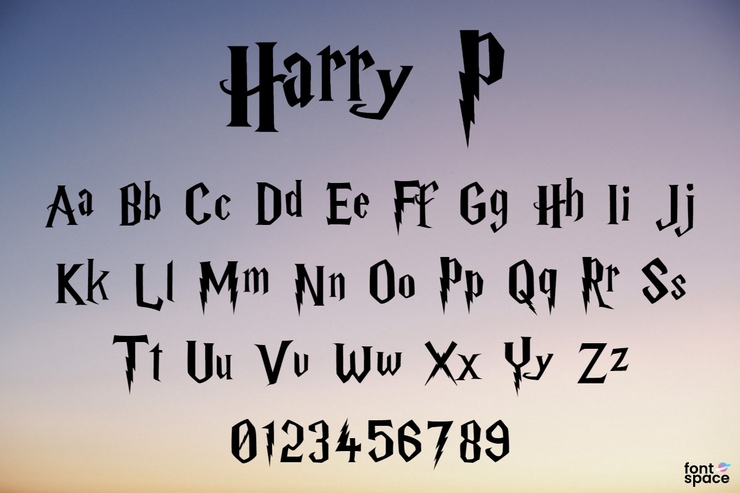 Harry P字体 1