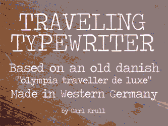Traveling Typewriter字体 1
