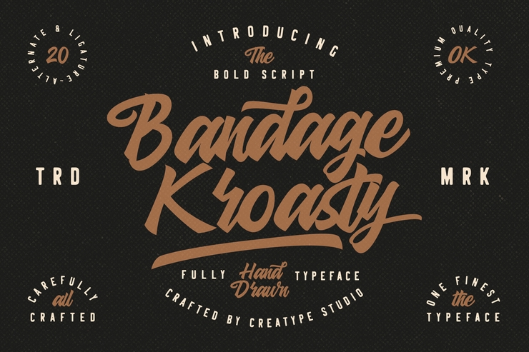 Bandage Kroasty字体 2