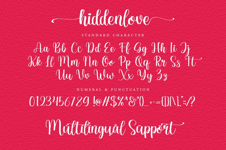 Hiddenlove字体 1