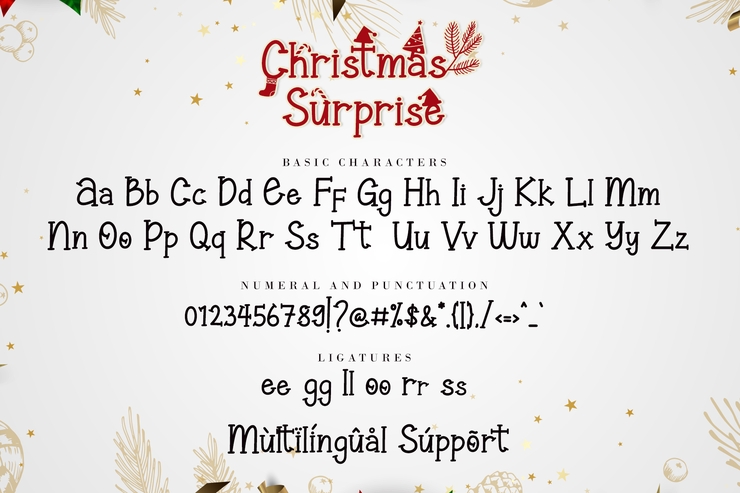 Christmas Surprise Monogram字体 5