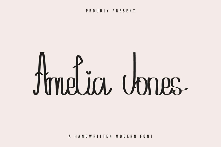 Amelia Jones字体 1