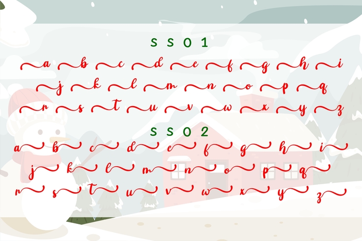 shasha christmas字体 1