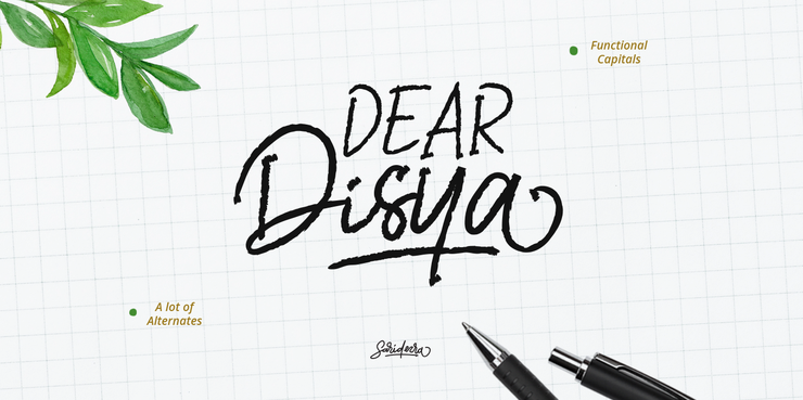 Dear Disya字体 1